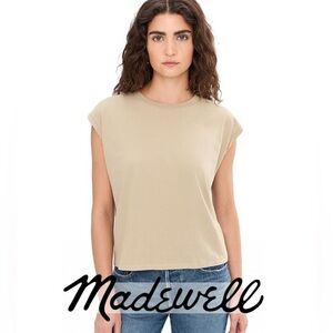 Madewell Northside Vintage Muscle Tank M NWT Heritage Khaki